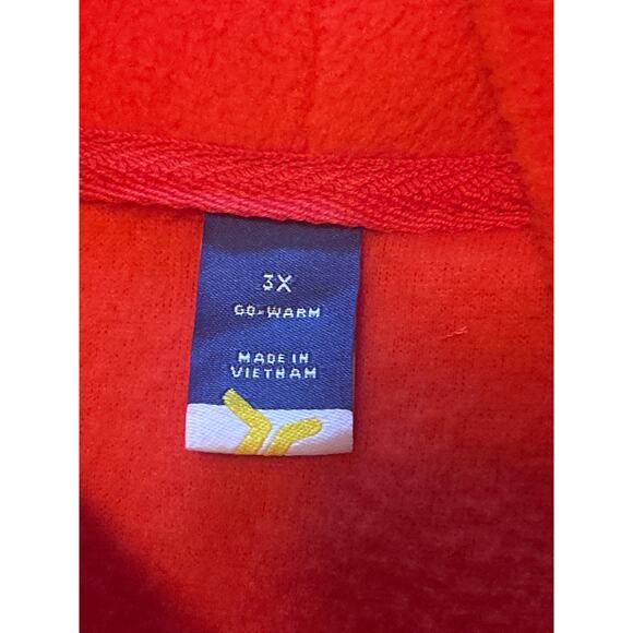 NWT Old Navy Women's Red Fleece Pullover Cowl Neck Drawstring Size 3X - Picture 3 of 6